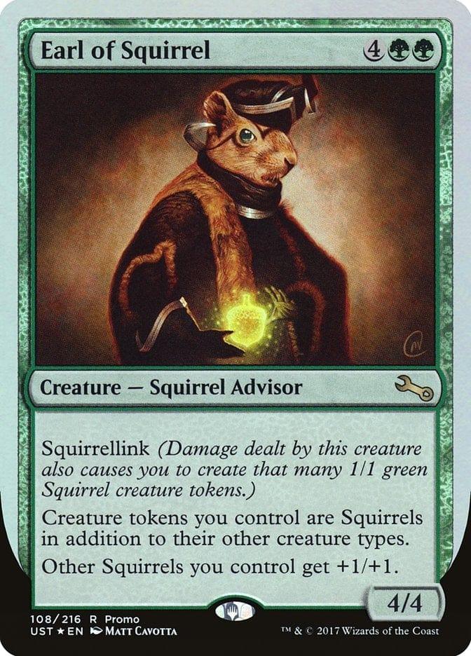 Magic: The Gathering MTG Single Earl of Squirrel (Draft Weekend) [Unstable Promos]