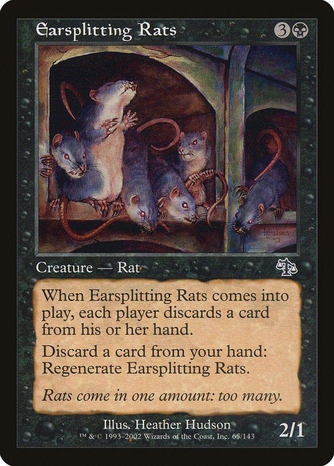 Magic: The Gathering MTG Single Earsplitting Rats [Judgment]