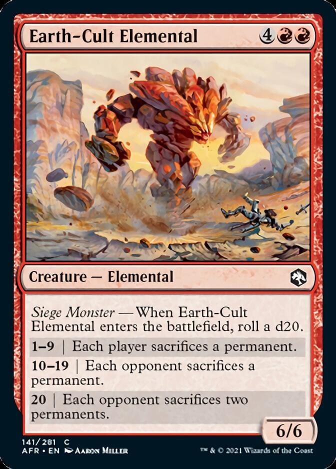 Magic: The Gathering MTG Single Earth-Cult Elemental [Dungeons & Dragons: Adventures in the Forgotten Realms]