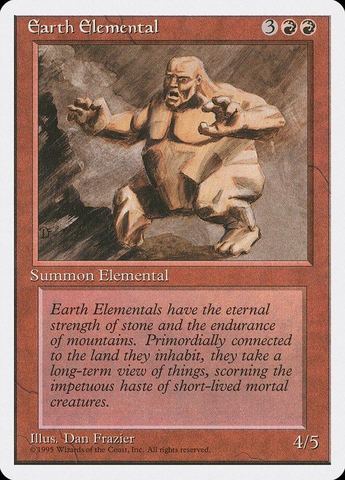 Magic: The Gathering MTG Single Earth Elemental [Fourth Edition]
