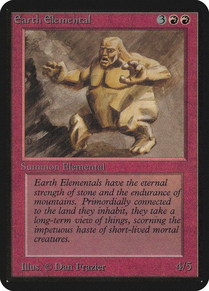Magic: The Gathering MTG Single Earth Elemental [Limited Edition Alpha]