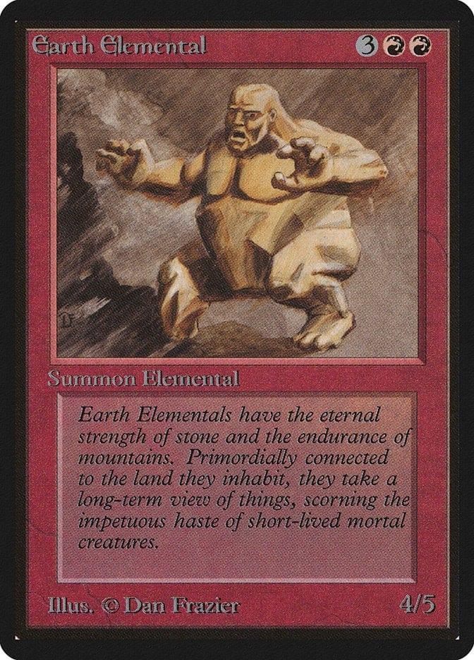 Magic: The Gathering MTG Single Earth Elemental [Limited Edition Beta]
