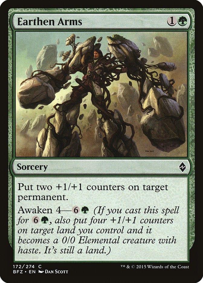 Magic: The Gathering MTG Single Earthen Arms [Battle for Zendikar]