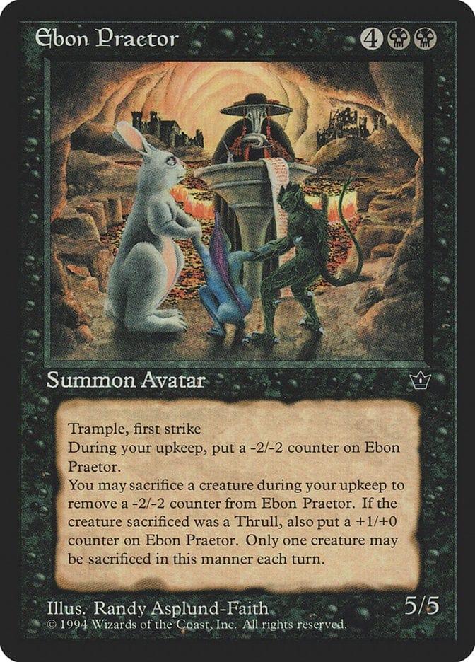 Magic: The Gathering MTG Single Ebon Praetor [Fallen Empires]