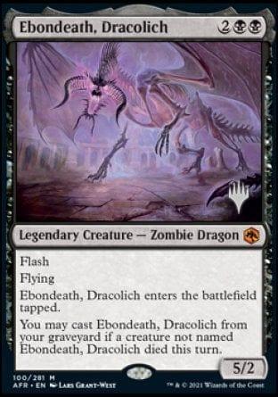 Magic: The Gathering MTG Single Ebondeath, Dracolich (Promo Pack) [Dungeons & Dragons: Adventures in the Forgotten Realms Promos]