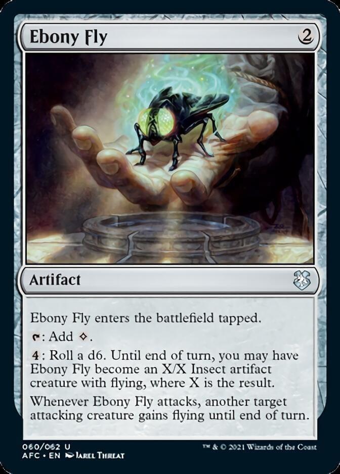 Magic: The Gathering MTG Single Ebony Fly [Dungeons & Dragons: Adventures in the Forgotten Realms Commander]