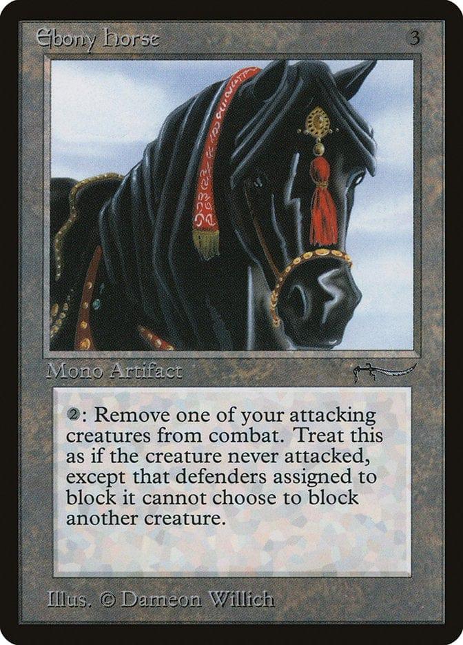 Magic: The Gathering MTG Single Ebony Horse [Arabian Nights]
