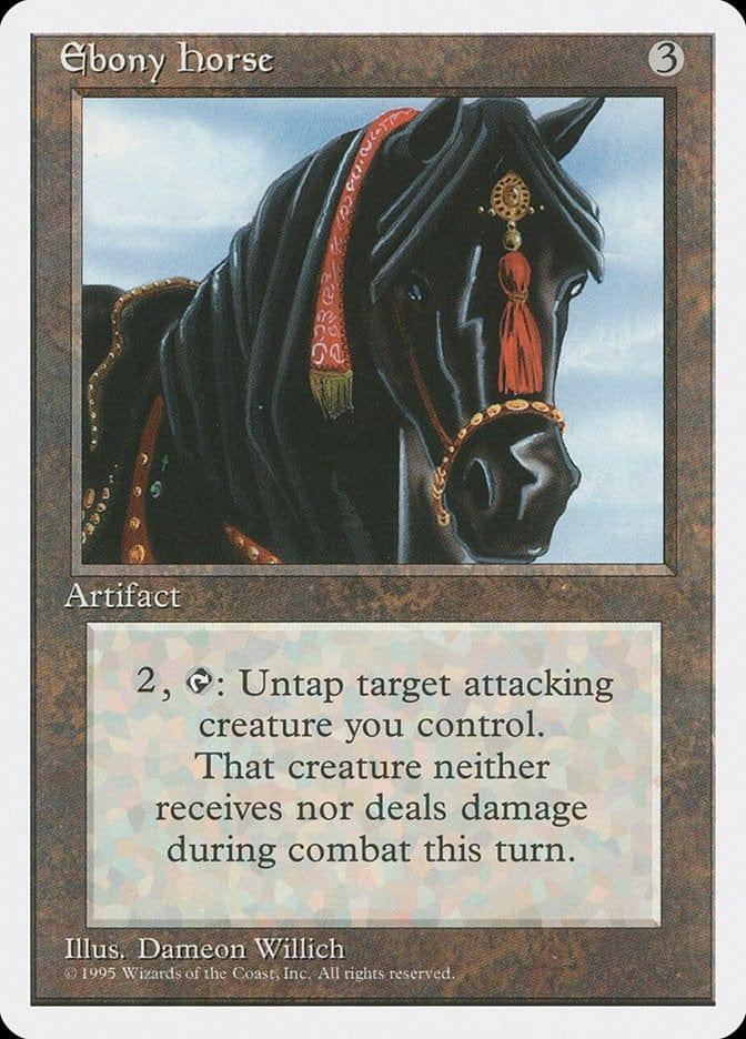 Magic: The Gathering MTG Single Ebony Horse [Fourth Edition]