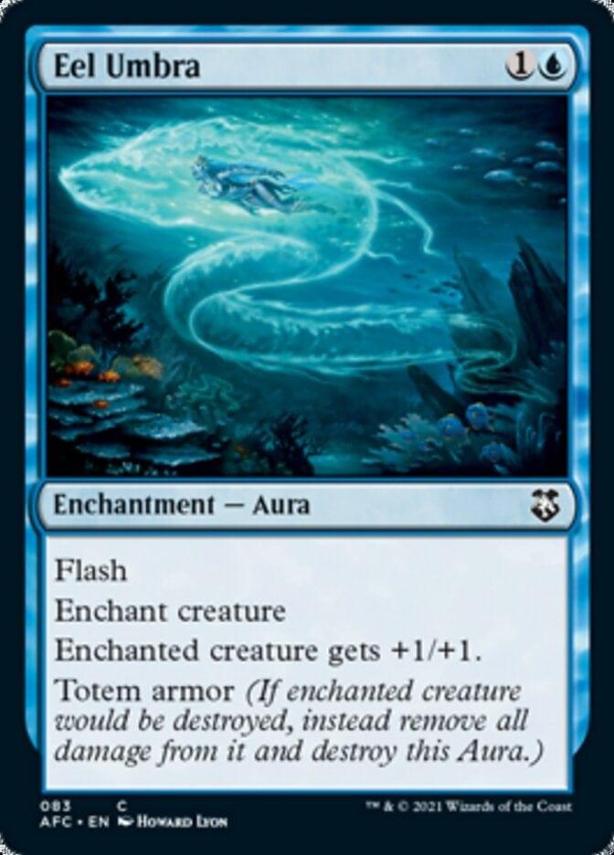 Magic: The Gathering MTG Single Eel Umbra [Dungeons & Dragons: Adventures in the Forgotten Realms Commander]