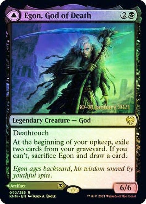 Magic: The Gathering MTG Single Egon, God of Death // Throne of Death  [Kaldheim Prerelease Promos]