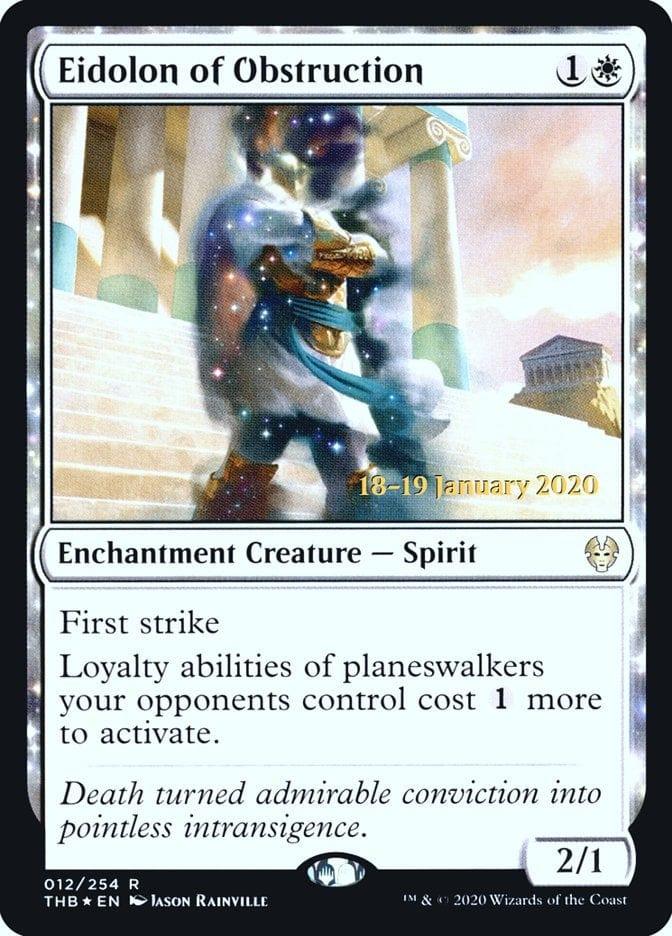 Magic: The Gathering MTG Single Eidolon of Obstruction [Theros Beyond Death Prerelease Promos]