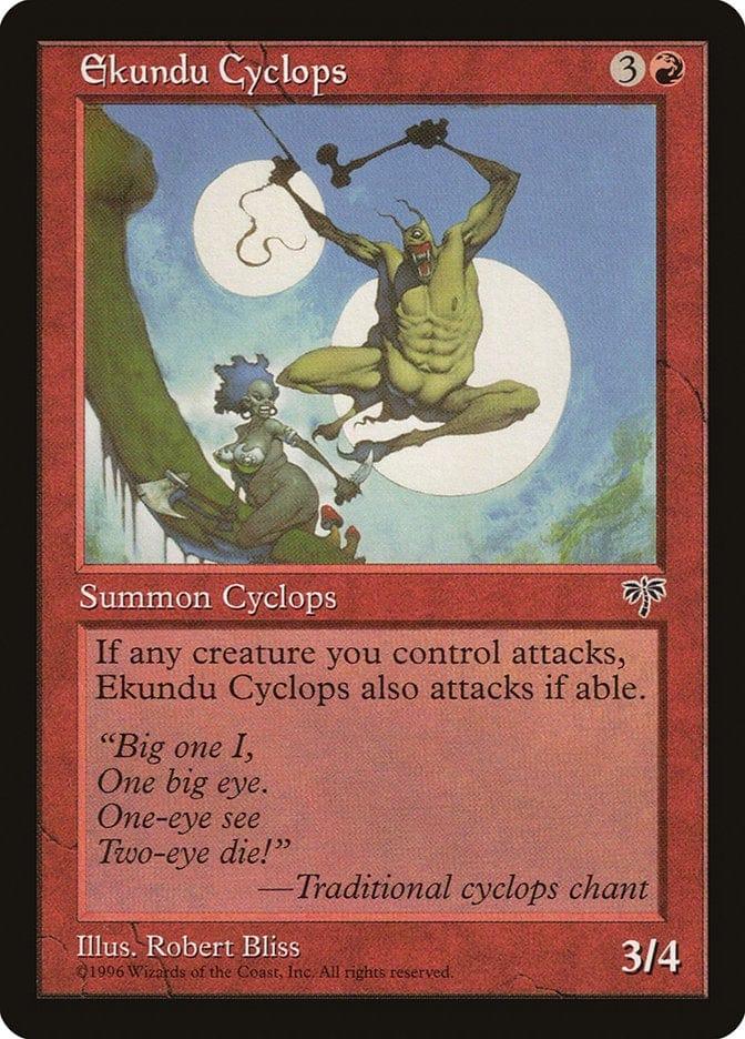 Magic: The Gathering MTG Single Ekundu Cyclops [Mirage]