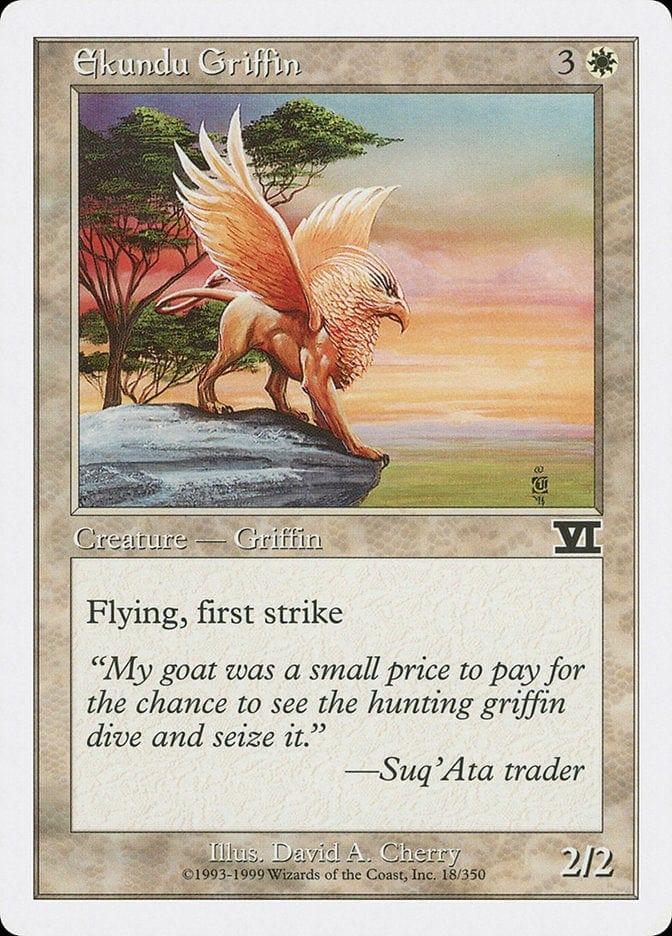 Magic: The Gathering MTG Single Ekundu Griffin [Classic Sixth Edition]