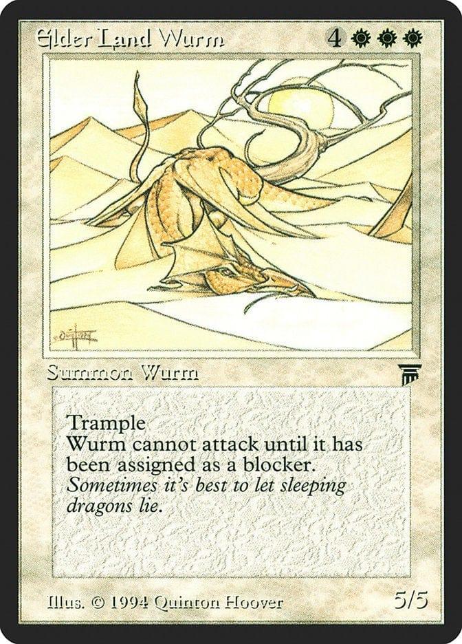 Magic: The Gathering MTG Single Elder Land Wurm [Legends]