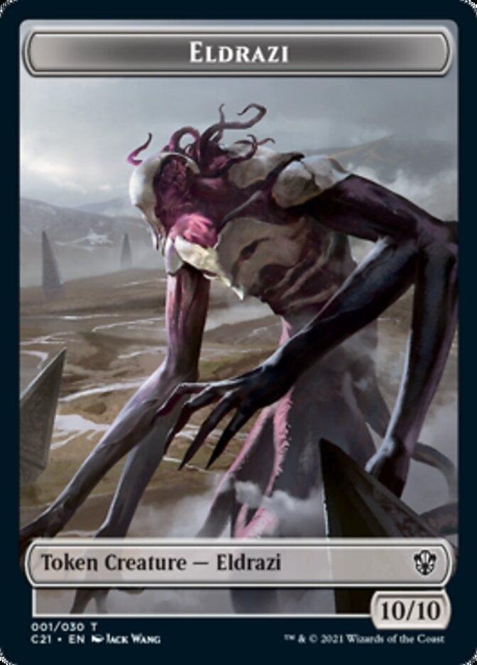 Magic: The Gathering MTG Single Eldrazi // Champion of Wits Token [Commander 2021 Tokens]