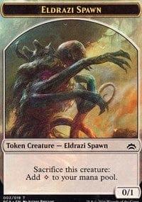 Magic: The Gathering MTG Single Eldrazi Spawn (002) // Eldrazi Double-sided Token [Planechase Anthology]