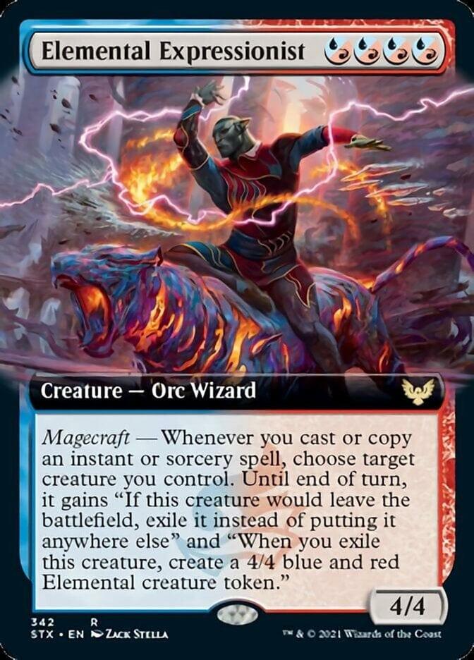Magic: The Gathering MTG Single Elemental Expressionist (Extended) [Strixhaven: School of Mages]