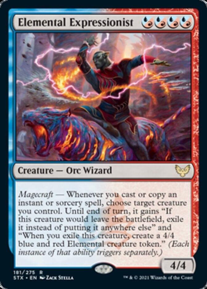 Magic: The Gathering MTG Single Elemental Expressionist [Strixhaven: School of Mages]