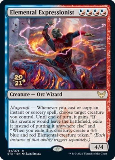 Magic: The Gathering MTG Single Elemental Expressionist [Strixhaven: School of Mages Prerelease Promos]
