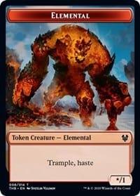 Magic: The Gathering MTG Single Elemental // Satyr Double-sided Token [Theros Beyond Death]