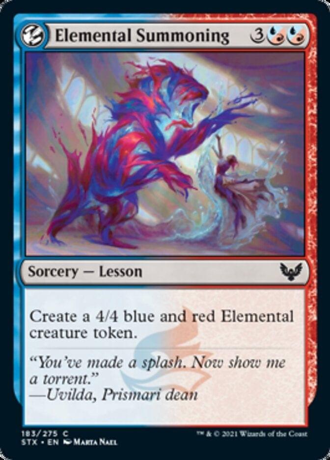Magic: The Gathering MTG Single Elemental Summoning [Strixhaven: School of Mages]