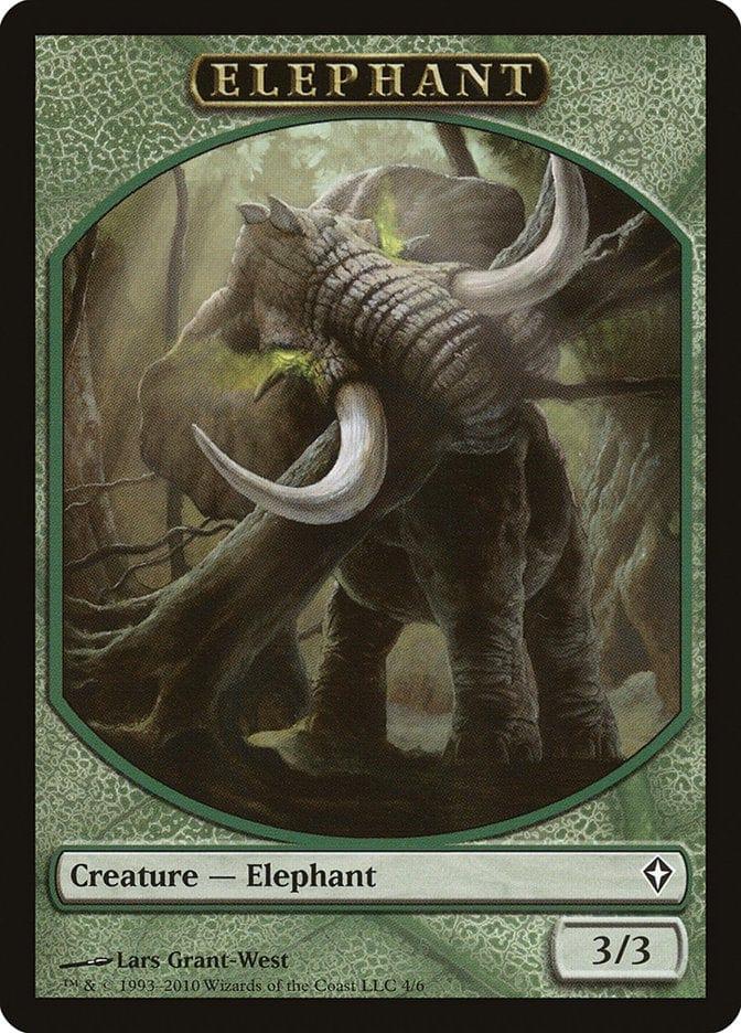 Magic: The Gathering MTG Single Elephant [Worldwake Tokens]