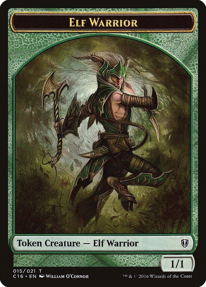 Magic: The Gathering MTG Single Elf Warrior [Commander 2016 Tokens]