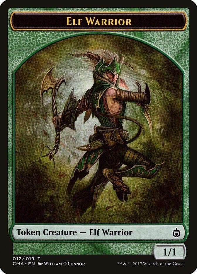 Magic: The Gathering MTG Single Elf Warrior [Commander Anthology Tokens]