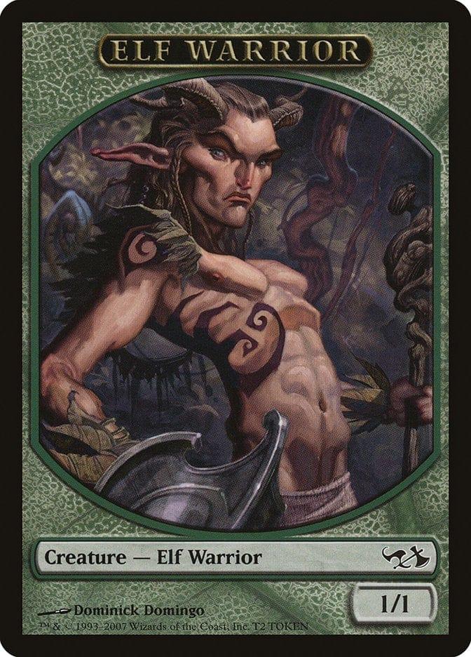 Magic: The Gathering MTG Single Elf Warrior [Duel Decks: Elves vs. Goblins Tokens]