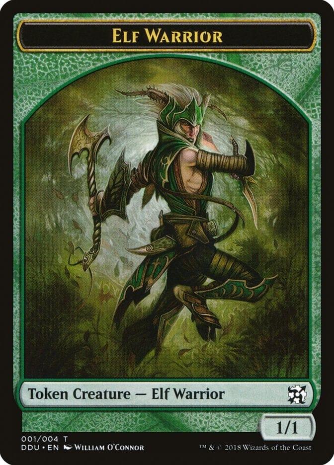 Magic: The Gathering MTG Single Elf Warrior [Duel Decks: Elves vs. Inventors Tokens]