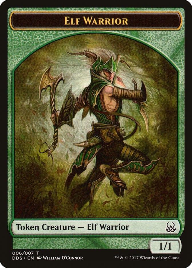 Magic: The Gathering MTG Single Elf Warrior [Duel Decks: Mind vs. Might Tokens]