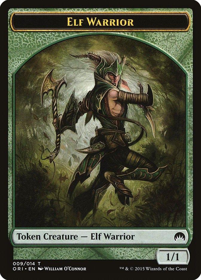 Magic: The Gathering MTG Single Elf Warrior [Magic Origins Tokens]