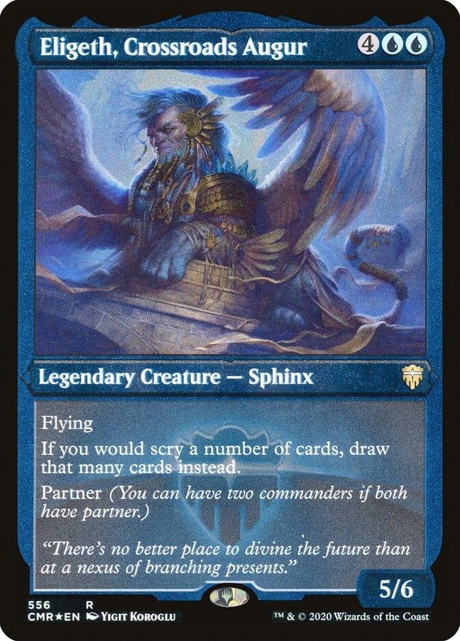 Magic: The Gathering MTG Single Eligeth, Crossroads Augur [Commander Legends Etched]