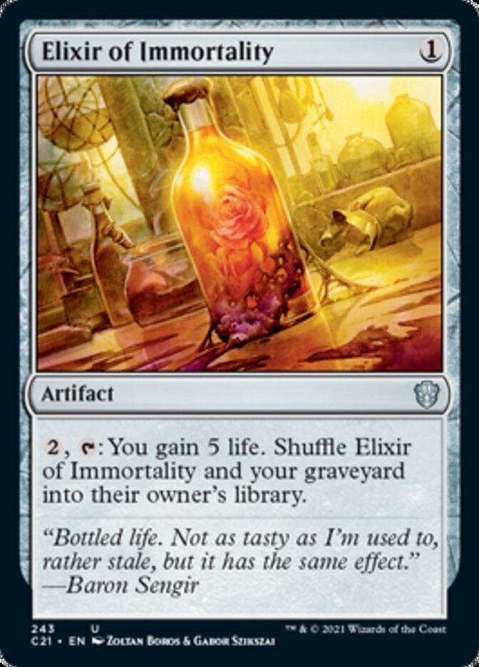 Magic: The Gathering MTG Single Elixir of Immortality [Commander 2021]