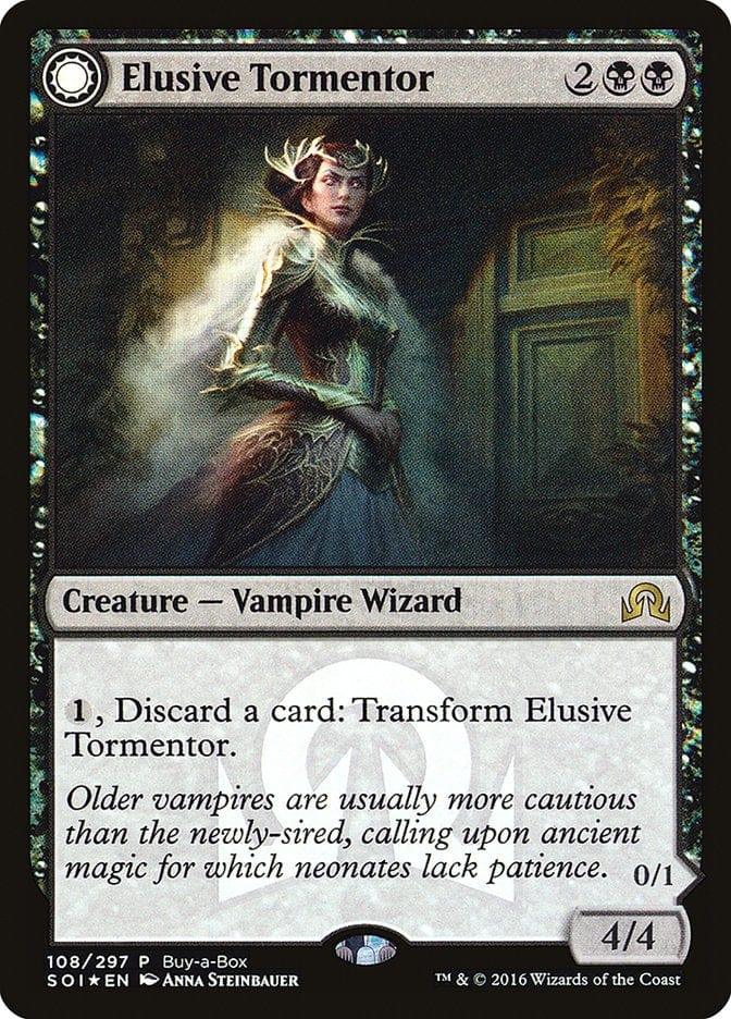 Magic: The Gathering MTG Single Elusive Tormentor // Insidious Mist (Buy-A-Box) [Shadows over Innistrad Promos]