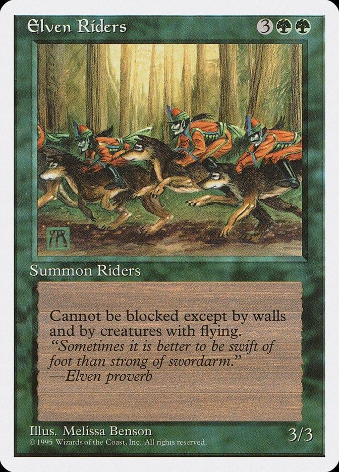 Magic: The Gathering MTG Single Elven Riders [Fourth Edition]