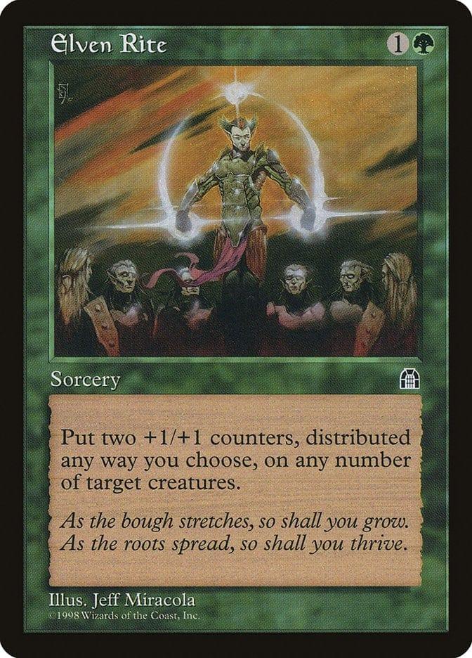 Magic: The Gathering MTG Single Elven Rite [Stronghold]