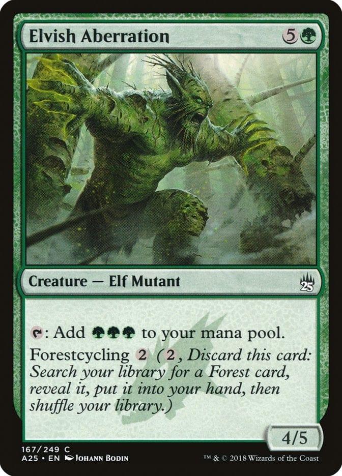 Magic: The Gathering MTG Single Elvish Aberration [Masters 25]