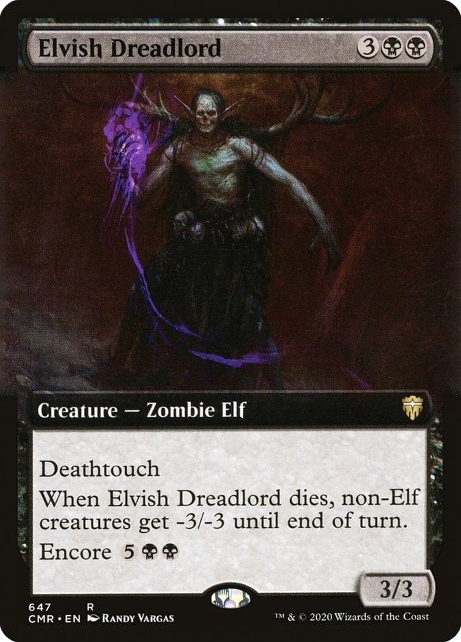 Magic: The Gathering MTG Single Elvish Dreadlord (Extended) [Commander Legends Extended]