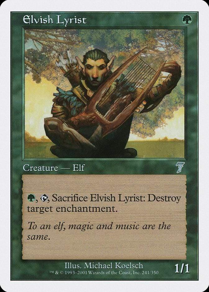 Magic: The Gathering MTG Single Elvish Lyrist [Seventh Edition]