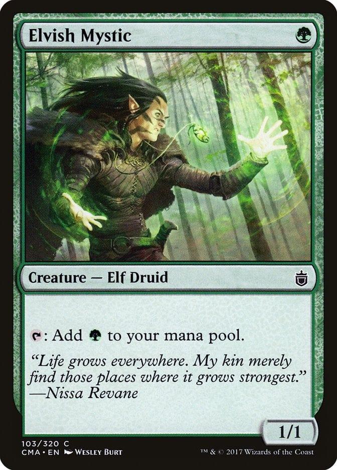 Magic: The Gathering MTG Single Elvish Mystic [Commander Anthology]