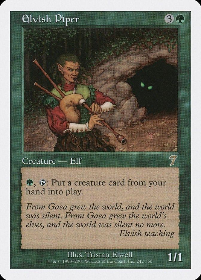 Magic: The Gathering MTG Single Elvish Piper [Seventh Edition]