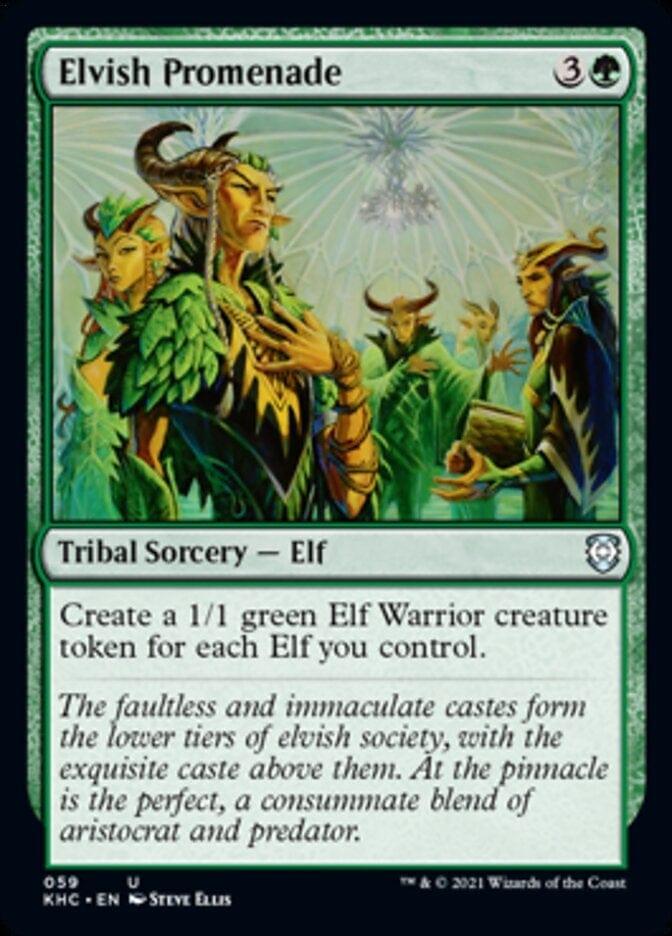 Magic: The Gathering MTG Single Elvish Promenade [Kaldheim Commander]