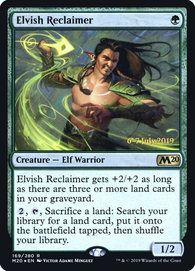 Magic: The Gathering MTG Single Elvish Reclaimer  [Core Set 2020 Prerelease Promos]