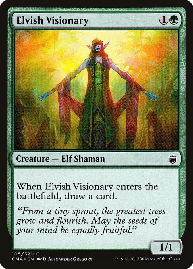 Magic: The Gathering MTG Single Elvish Visionary [Commander Anthology]