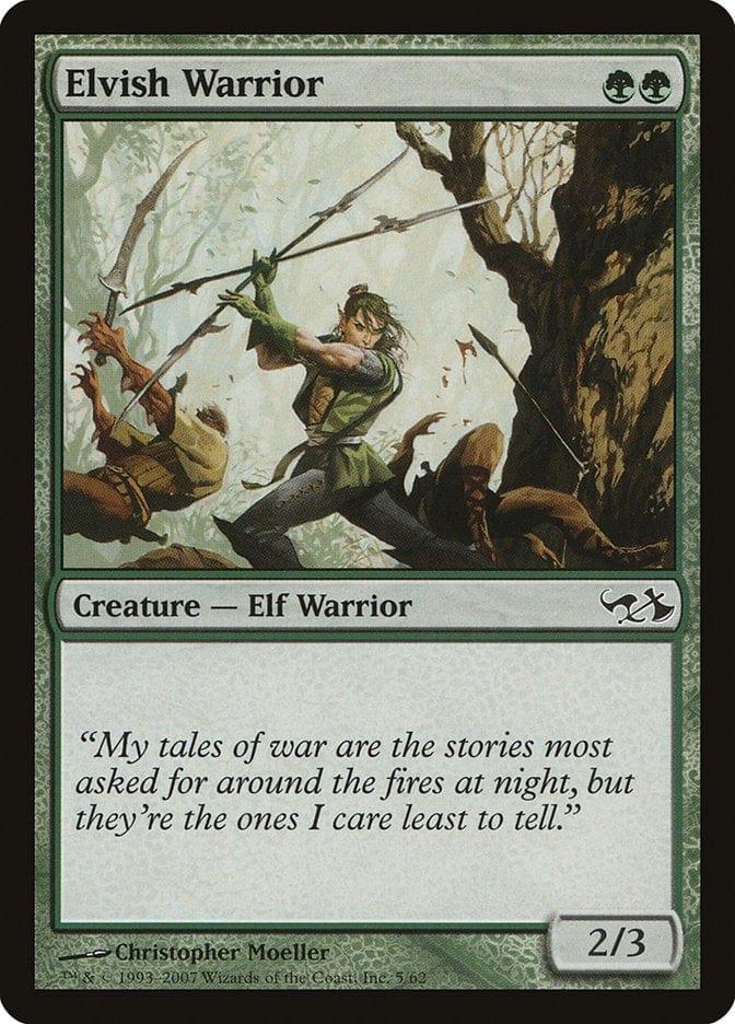 Magic: The Gathering MTG Single Elvish Warrior [Duel Decks: Elves vs. Goblins]