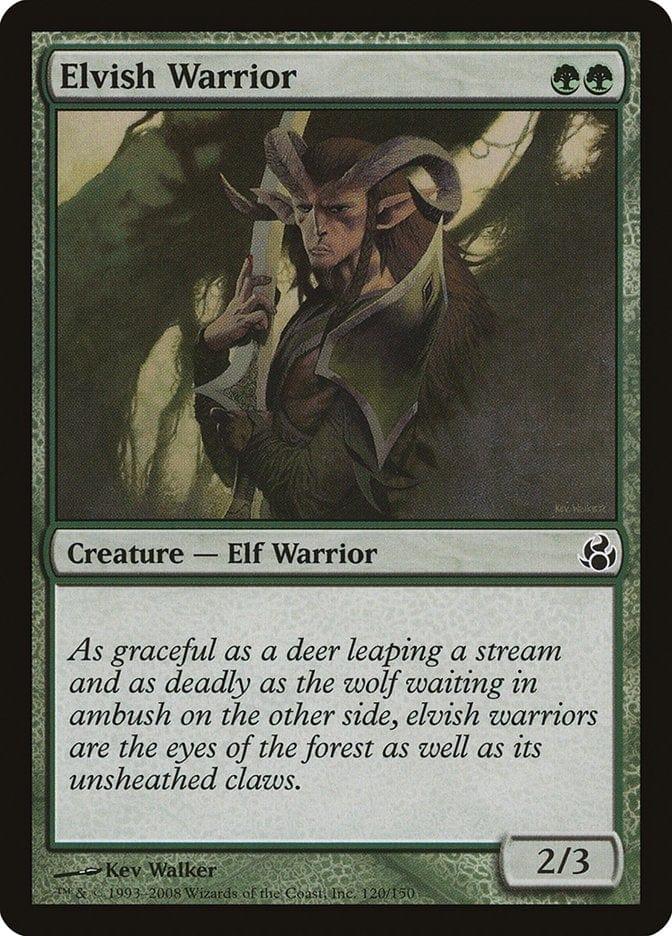 Magic: The Gathering MTG Single Elvish Warrior [Morningtide]