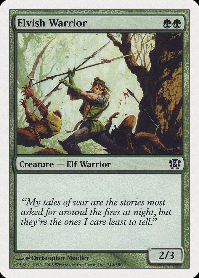 Magic: The Gathering MTG Single Elvish Warrior [Ninth Edition]
