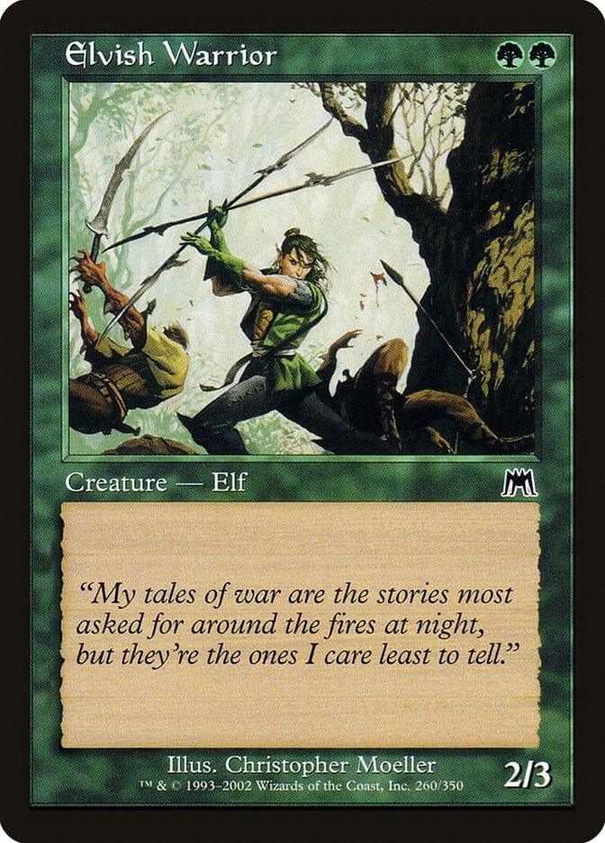 Magic: The Gathering MTG Single Elvish Warrior [Onslaught]
