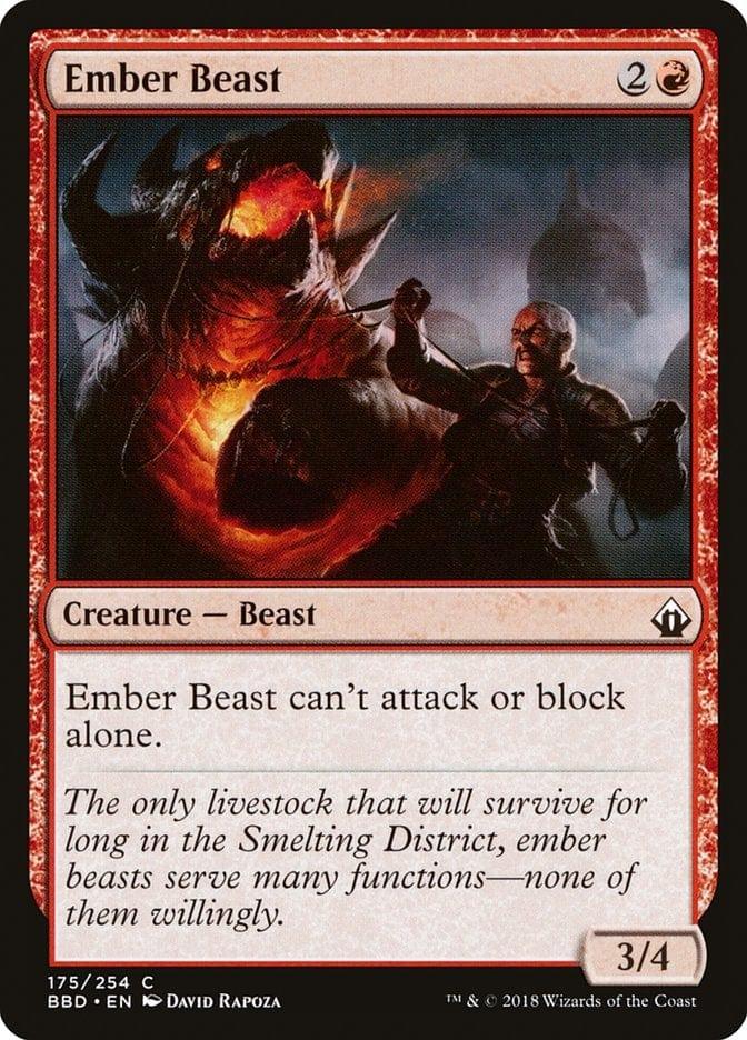 Magic: The Gathering MTG Single Ember Beast [Battlebond]